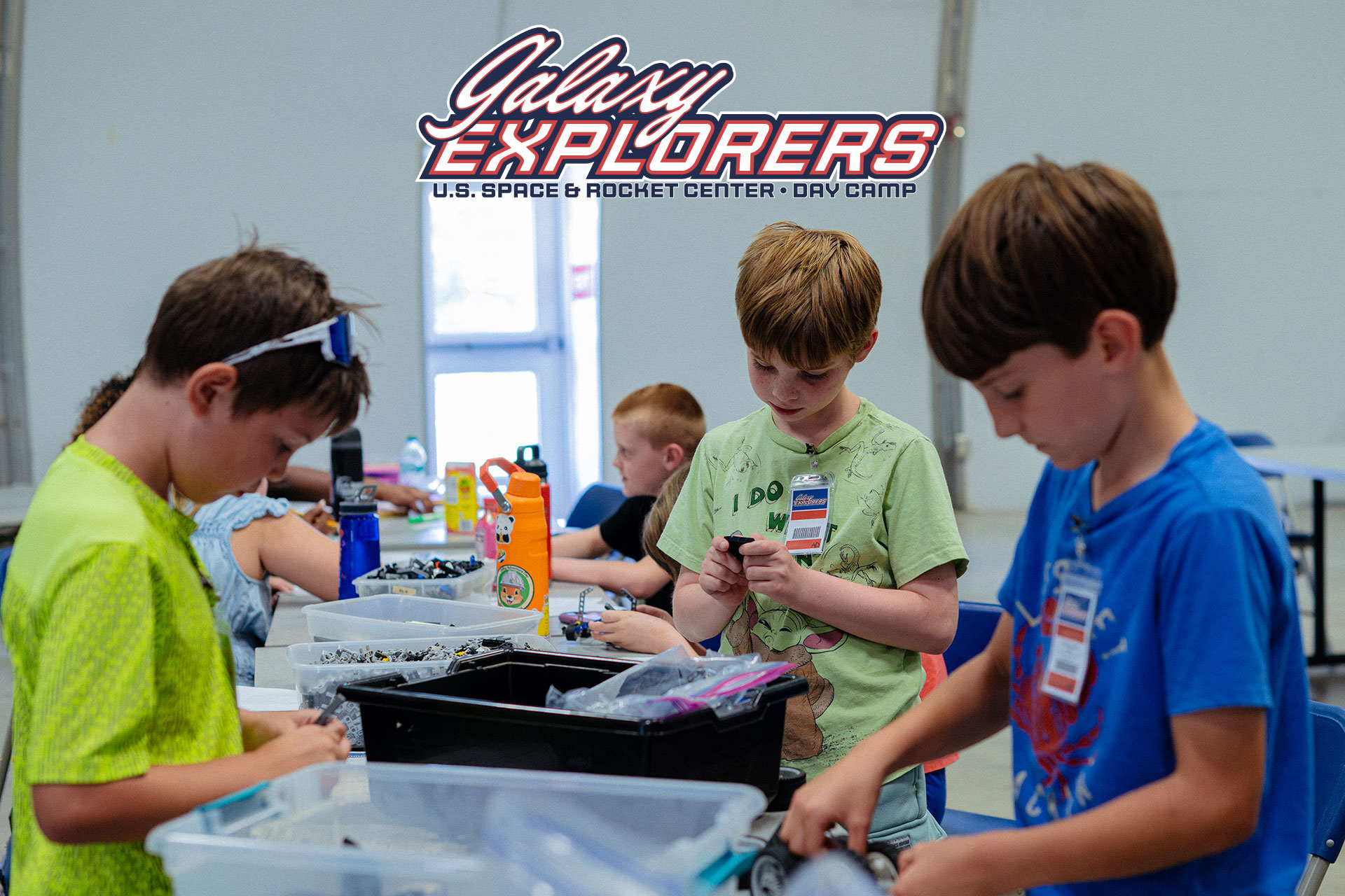 Kids having fun during Galaxy Explorers